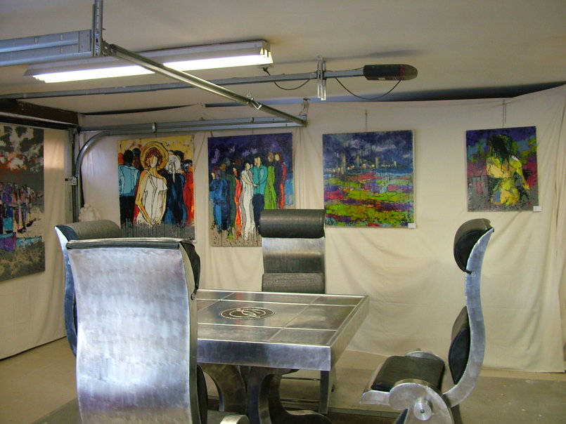 Exposition a l' atelier en septembre 2014